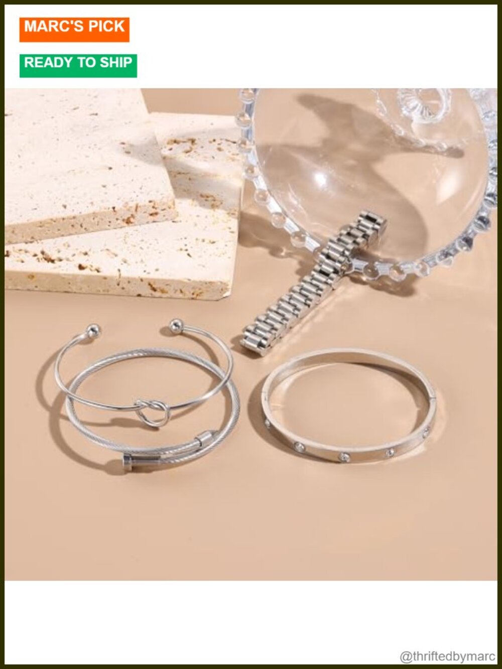 Gold Plated CZ Bangle Bracelet Stackable Tennis Bracelet Gift for Her - Picture 2 of 5